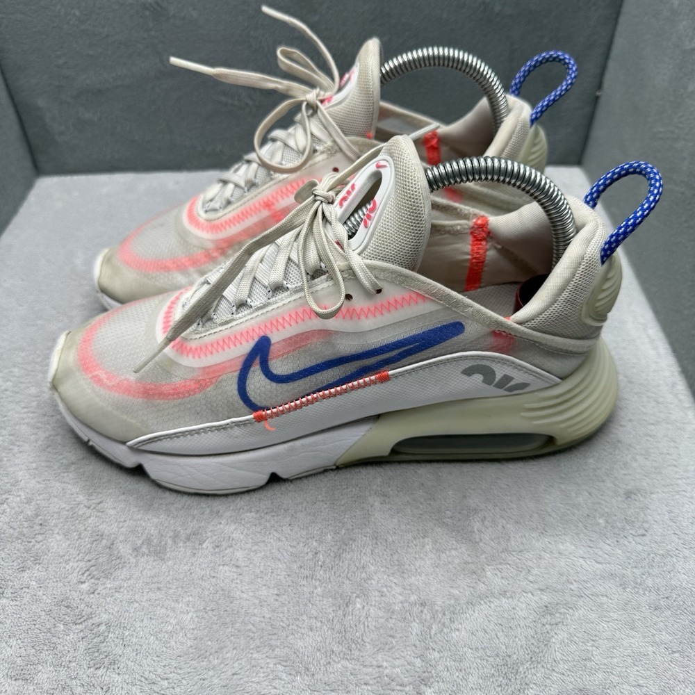 Nike Air Max 2090 White Racer Blue Flash Crimson Women's Size 7 CT1290-100